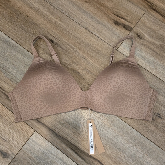 Skims Jacquard Wireless T-shirt Demi Bra - Picture 2 of 5